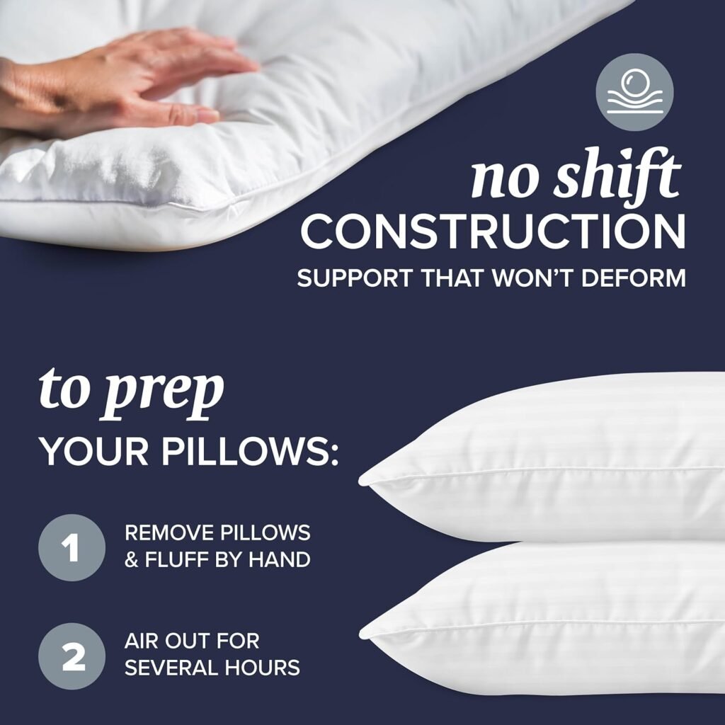 Beckham Hotel Collection Bed Pillows Standard/Queen Size Set of 2 - Original Soft Down Alternative Pillow for Sleeping - Soft Support for Back, Stomach or Side Sleepers Beckham Hotel Collection Bed Pillows Standard/Queen Size Set of 2 - Original Soft Down Alternative Pillow for Sleeping - Soft Support for Back, Stomach or Side Sleepers
