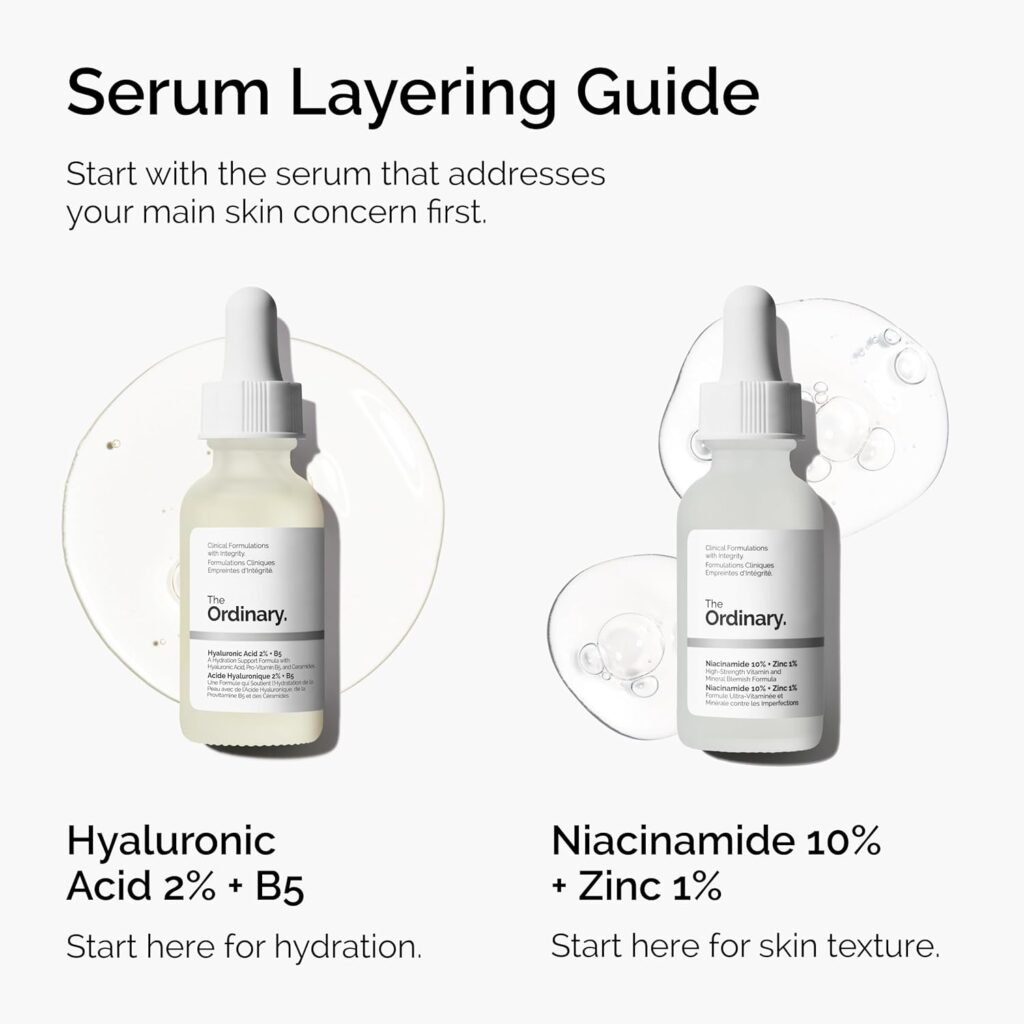 The Ordinary Hyaluronic Acid 2% + B5 (with Ceramides), Multi-Depth Hydration Serum for Plumper, Smoother Skin